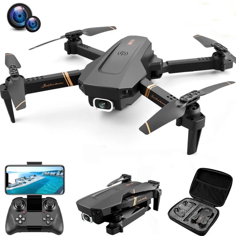 4k HD Wide Angle Camera 1080P WiFi fpv Dual Camera Quadcopter Real-Time Transmission Helicopter Mini Drone Gift Toy For Kid