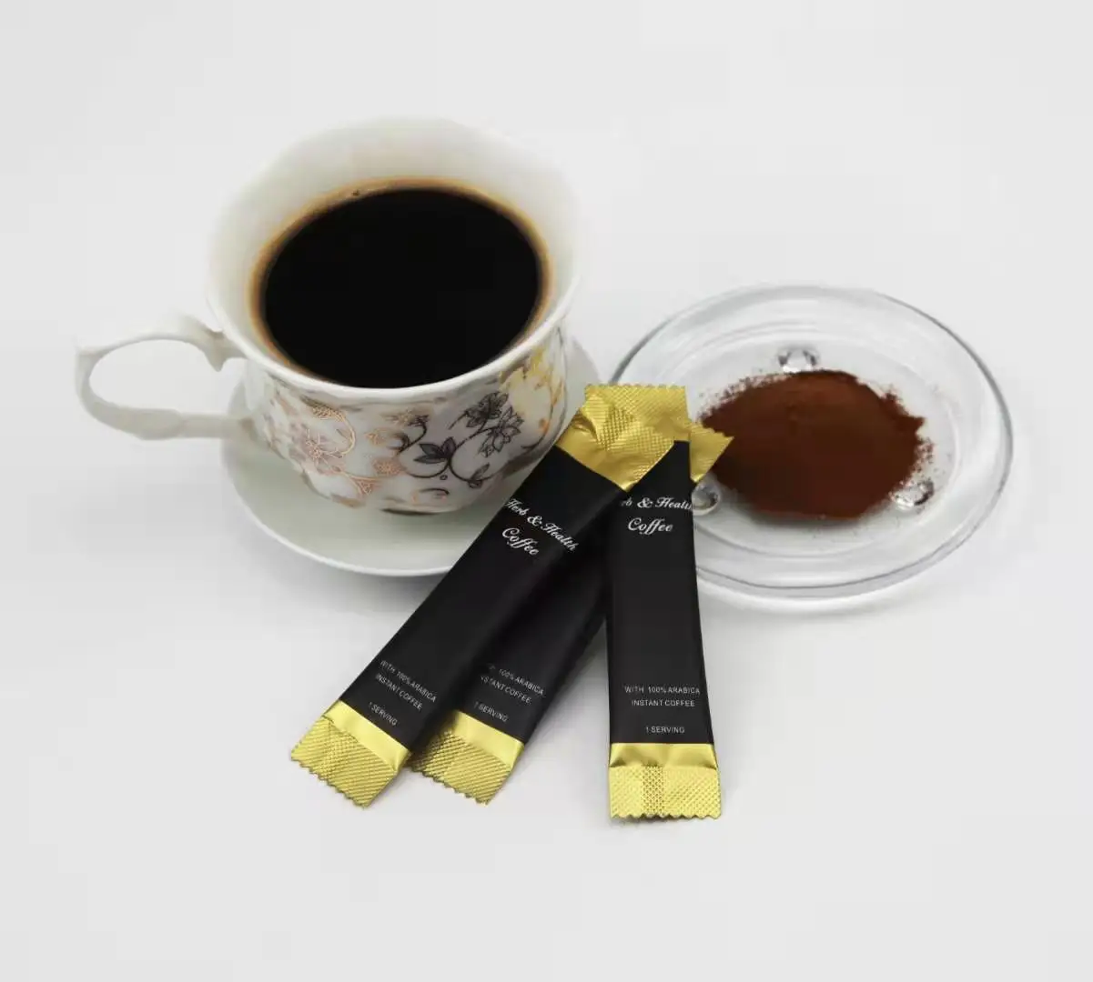 Chinese herbal sample free body diet black coffee for weight loss