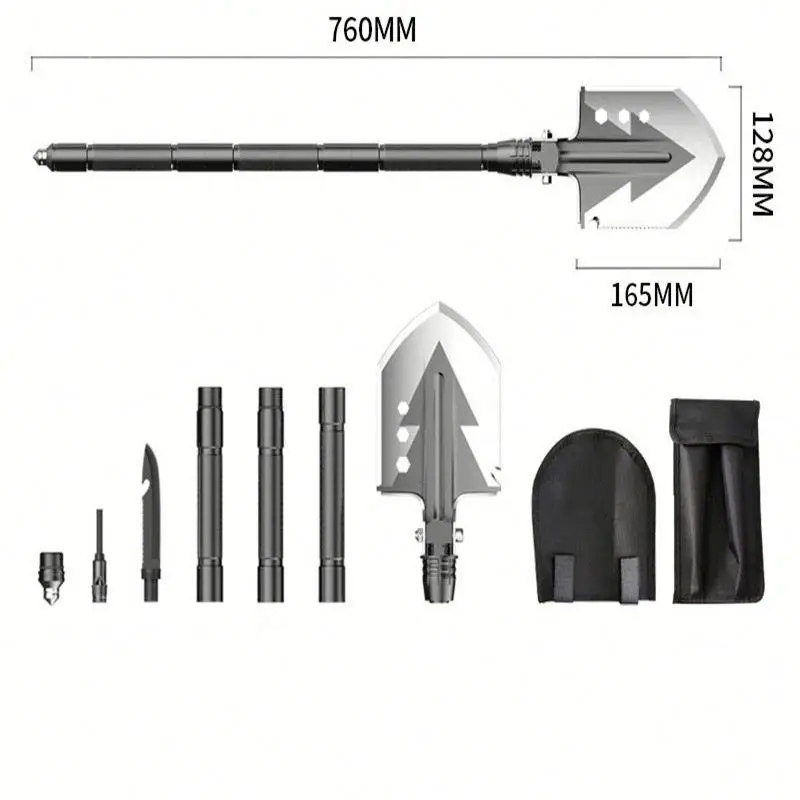 Multifunction  Mini Survival Shovel Folding Shovel Tactical Shovel With  Handlel
