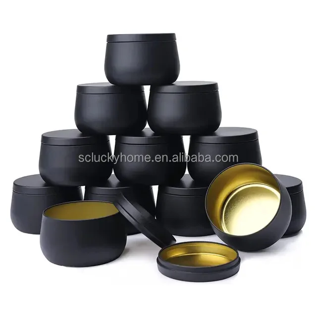 candles jar 8oz4oz potbelly aromatherapy diffuser stone crystal seasonal candle jar tinplate tin ornament tin can