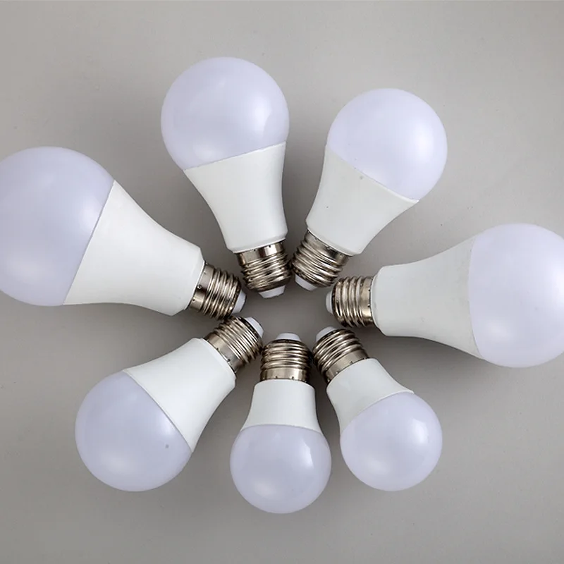 Direct Selling Energy-saving Bulb E27 Screw Mouth Household Bulb Lamp 3w5w7w9w12w18w White Light Super Bright Factory Lighting