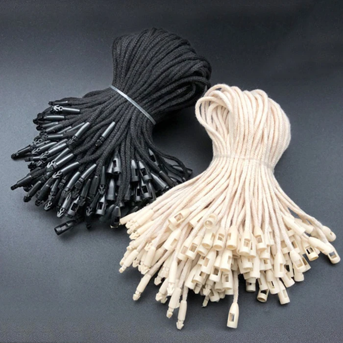 High Grade Bullet Line Rope Hand Spot Clothing Tag Hanging Grain Hang Ta String Seal Custom Size Color For Bag