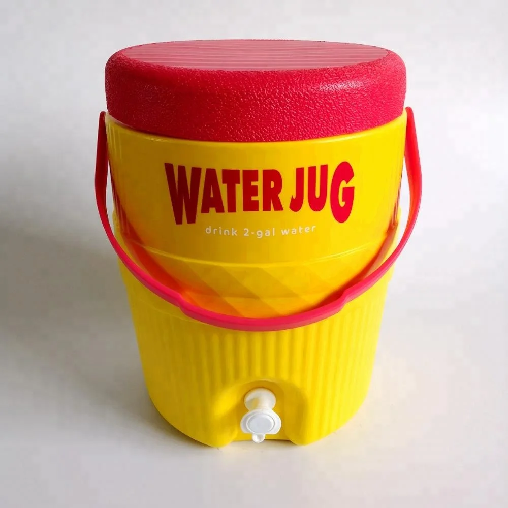 Plastic cooler box for outdoor wine with jug /Beverage/water Bucket Cooler tank (2Gallon/7.6L)