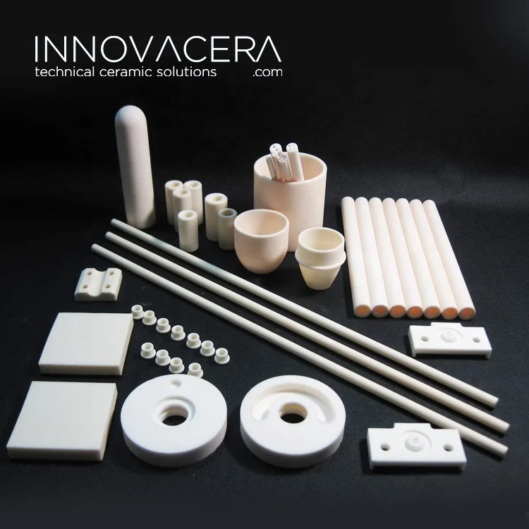INNOVACERA Good Thermal Shock Resistant Glazed Al2O3 Alumina Corundum Protection Pipe