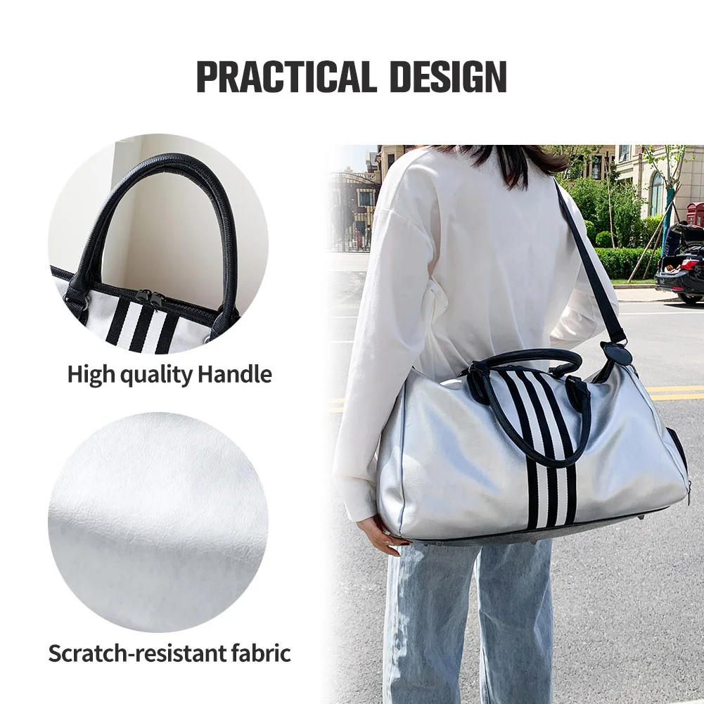 New Trend Custom Waterproof Large Capacity Travel Bag with Sneaker Shoe Compartment Women Mens Sports Gym Travel Duffel Bag