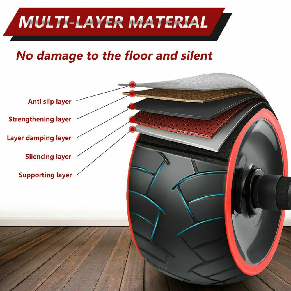 ONESTARSPORTS Ab Wheel Fitness Exercise Equipment Household Abdominal Wheel Roller With Knee Pad