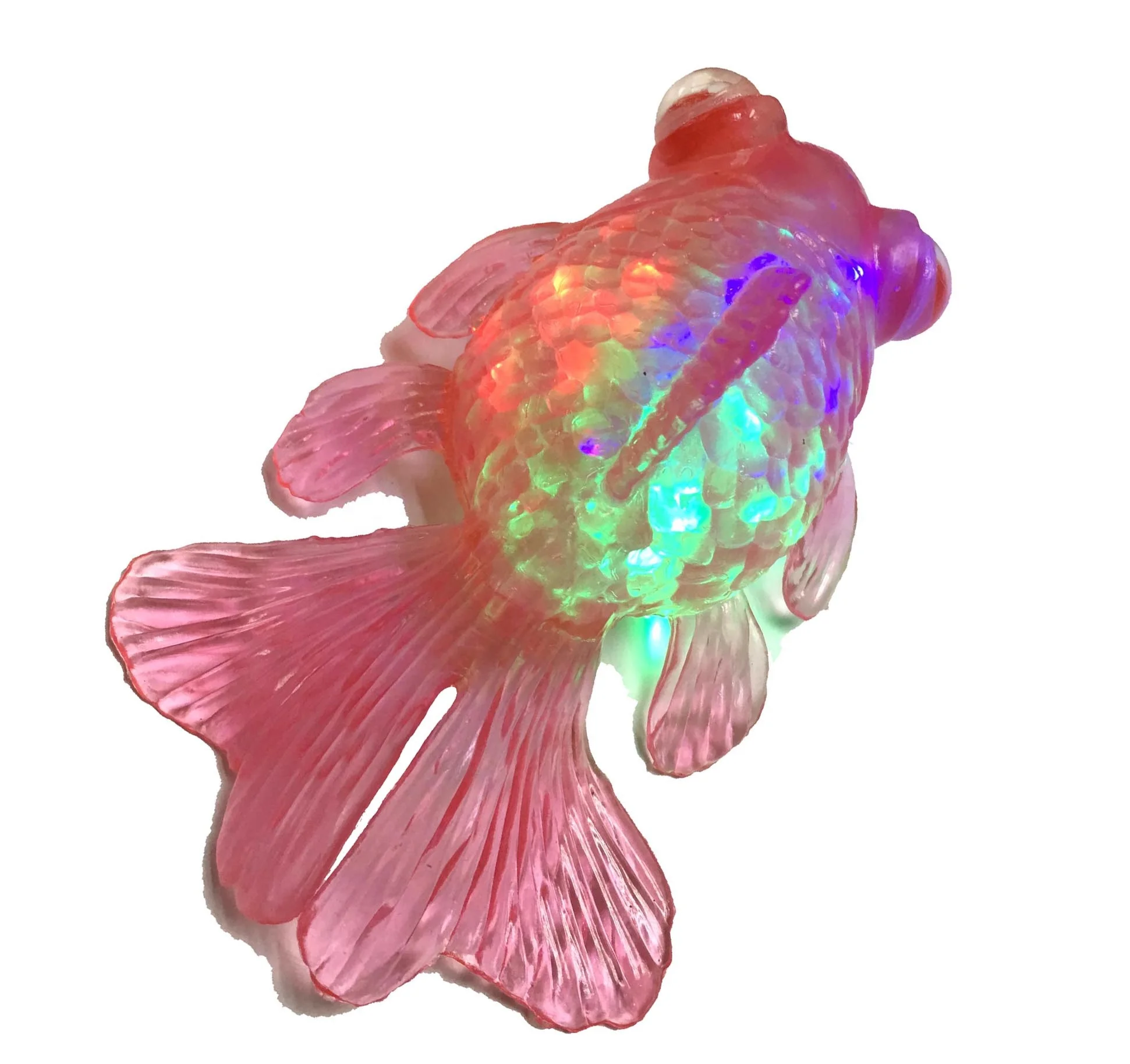 plastic light up fish toy