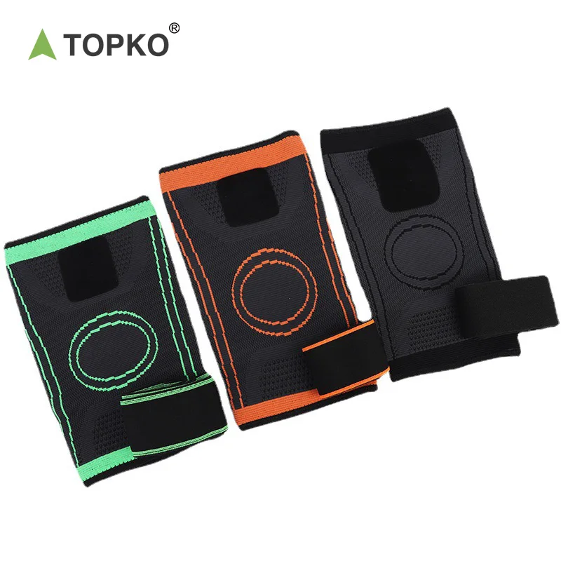 TOPKO Fitness High Quality Knitted Nylon Sports Knee Pad Knee Support Knee Brace