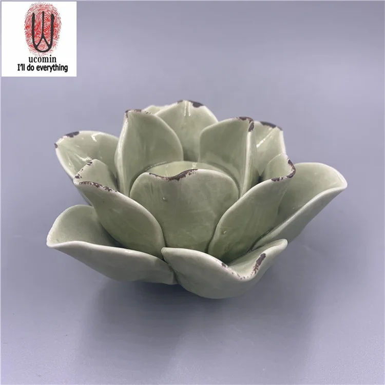 
BUY 2 GET 1 FREE Original New Amazon round ceramic handmade flower candlestick 