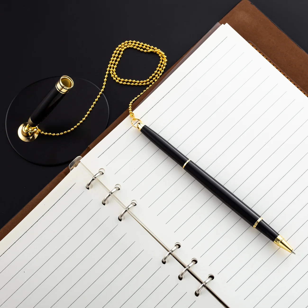 Оптовая продажа высокое качество стол блестящая черная серебряная Золотая часть покрытая верхней ручкой набор металлических ручек с логотипом для