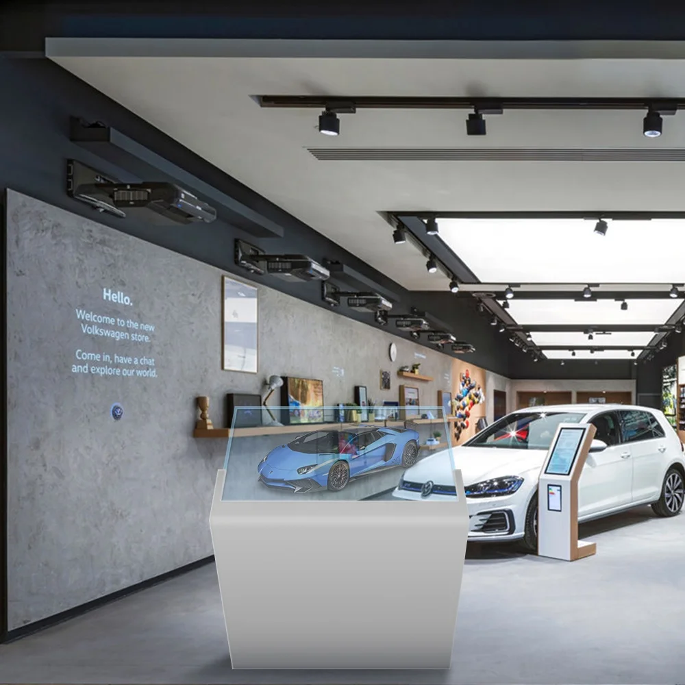 55-Inch Ultra-Thin Movable Touch OLED Smart Advertising Screen Transparent Windows for Education Shopping Mall Wayfinding