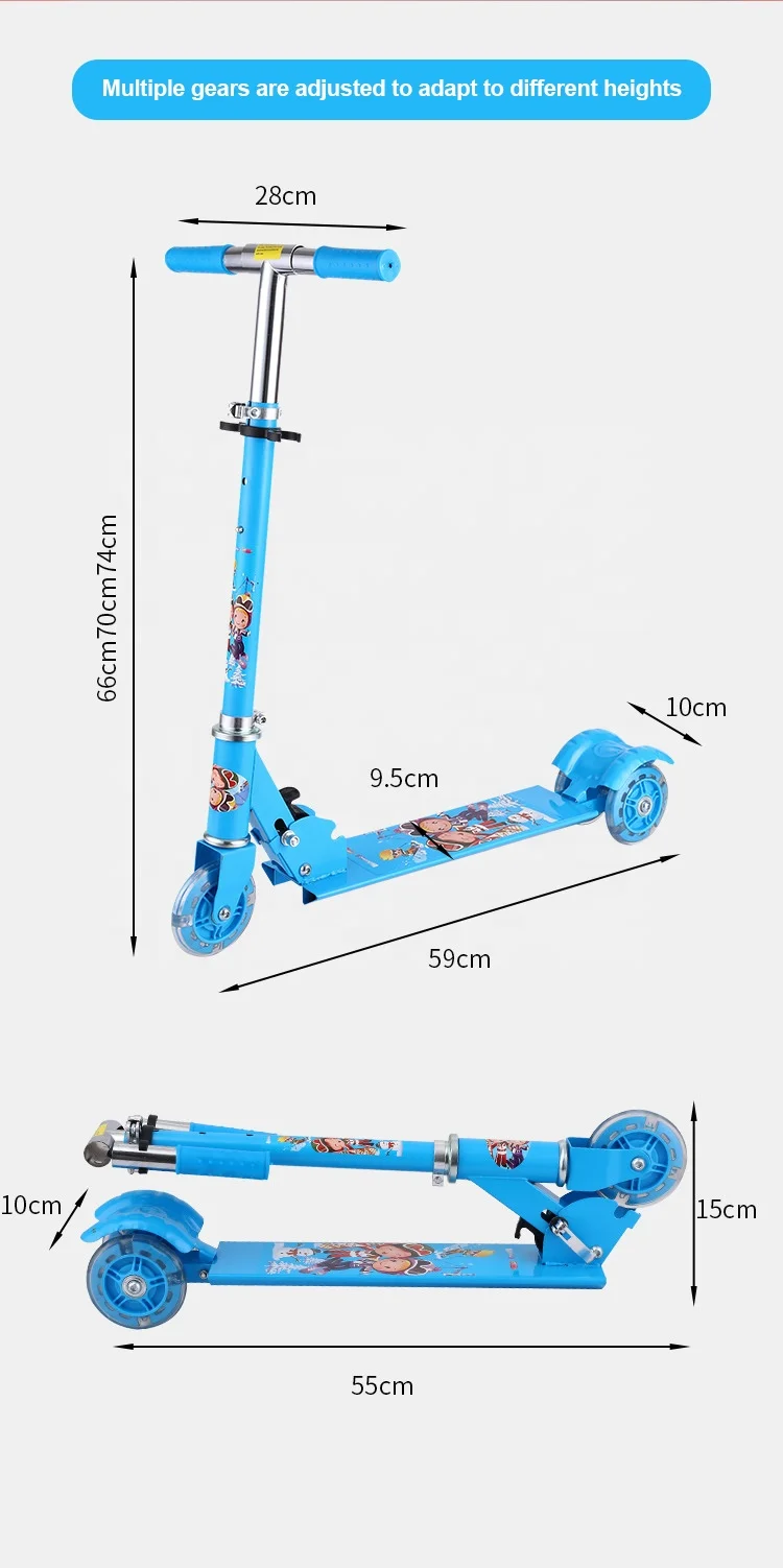Factory price wholesale foot 3 wheel kick scooter for kids