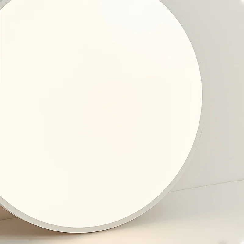 Morden Black Study Balcony Bedroom Room Light Round Mounted Indoor Slim Led Ceiling Lamp Plastics Led Tri-proof Light