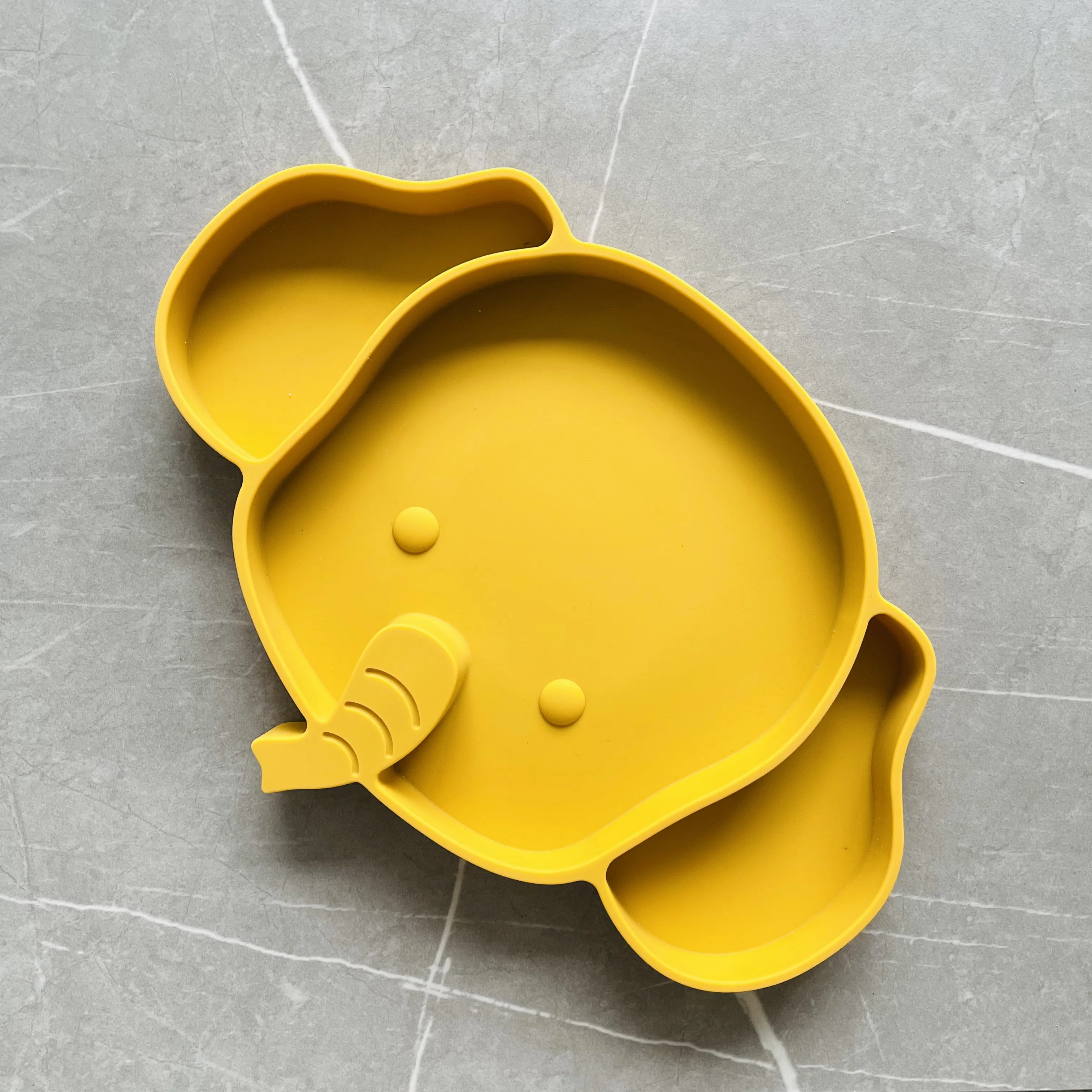 
2021 baby Animal Kids Dinner Set no Melamine Baby Elephant Plate 