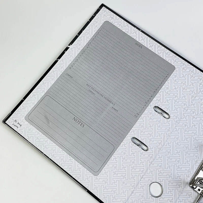 Wholesale 2-inch&3-inch A4/FC cardboard paper 2 hole ring binder glossy marble lever arch file folder