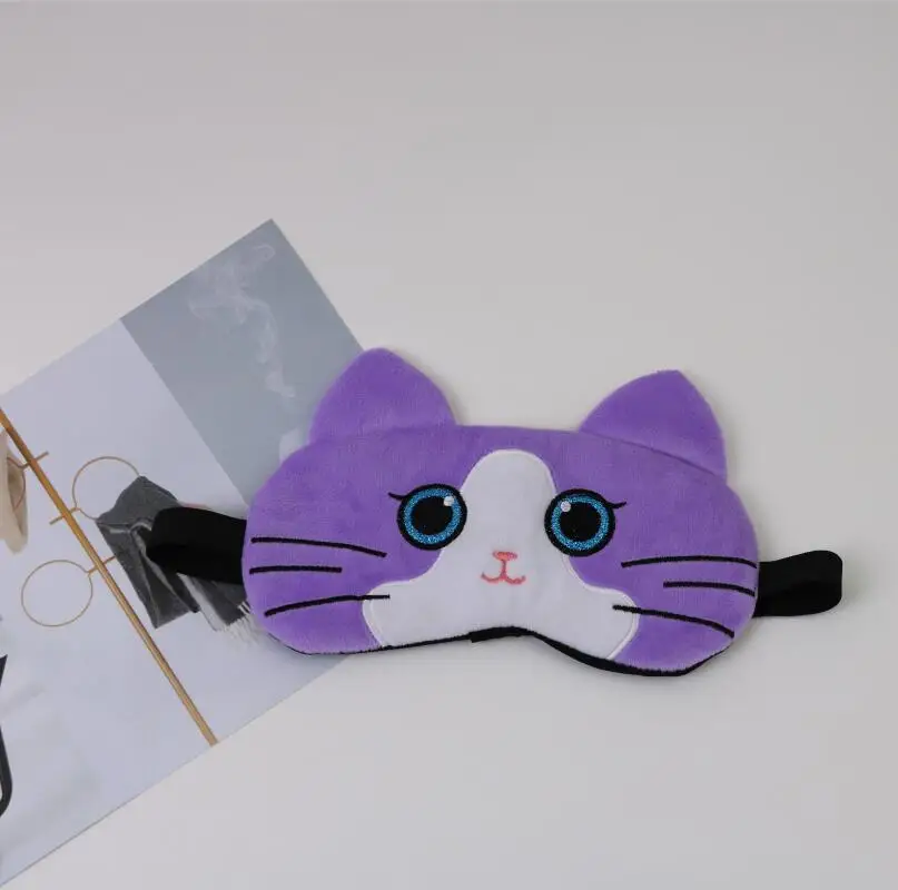 Lovely cartoon animal eye patch soft sleeping eye mask for girls kids blindfold with cool gel pad