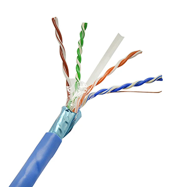4 Pairs BC CCA Conductor Shielded Network Cable Cat6 FUTP FTP 305m price