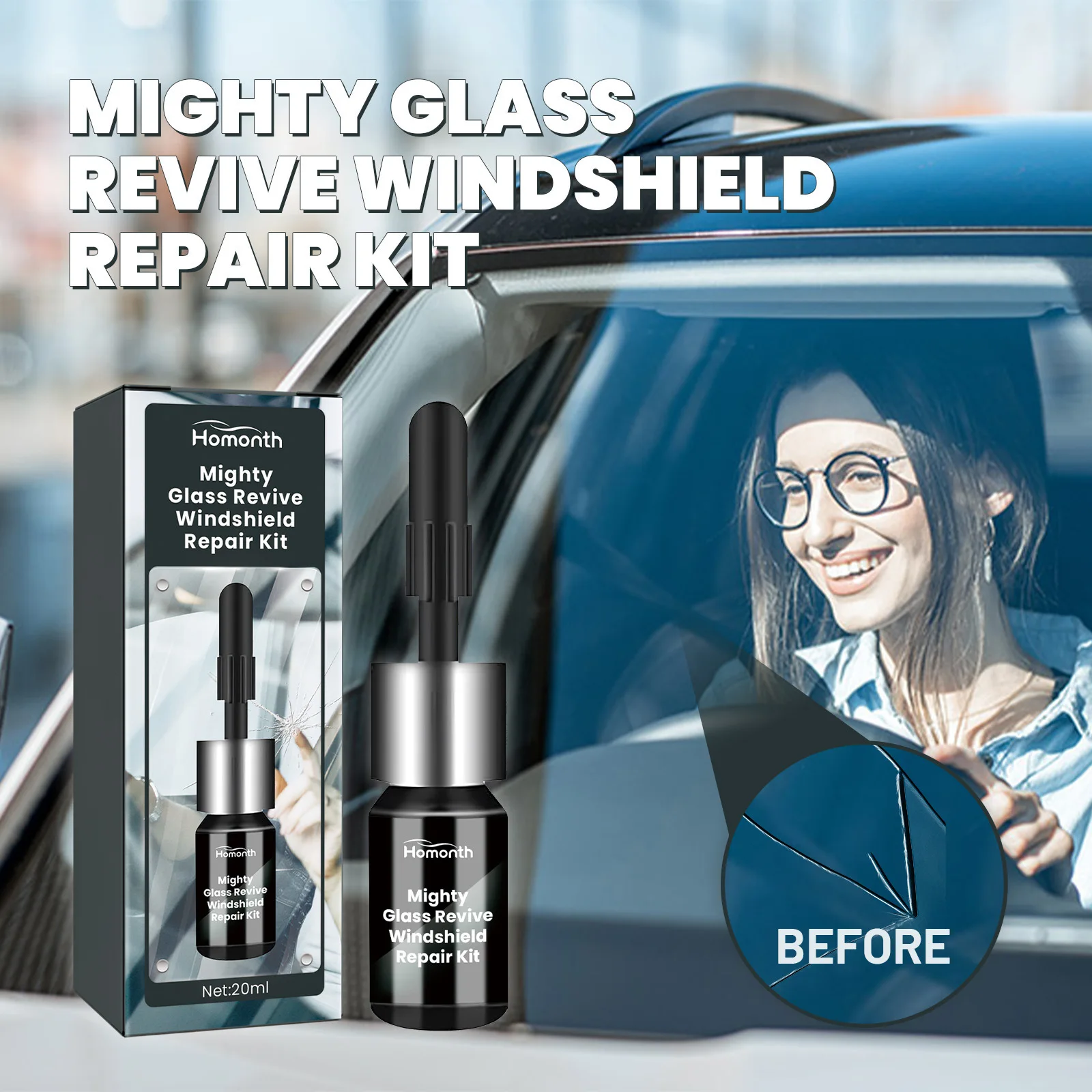 High Quality Windshield Repair Kit Automotive Windshield Cracks Broken Repair Special Adhesive