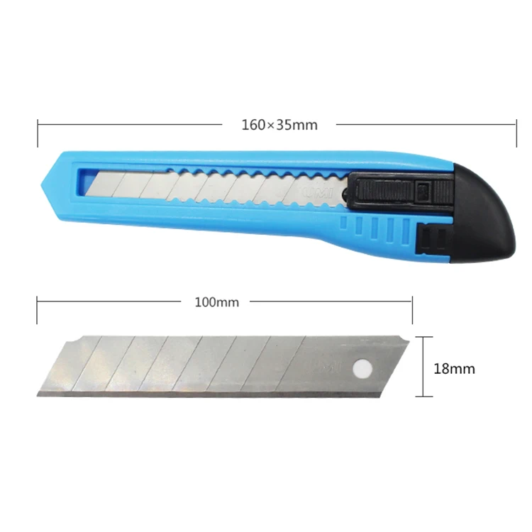 
18mm Safety Snap-off blade office Utility Cutter Knife for Art Craft Cutting 