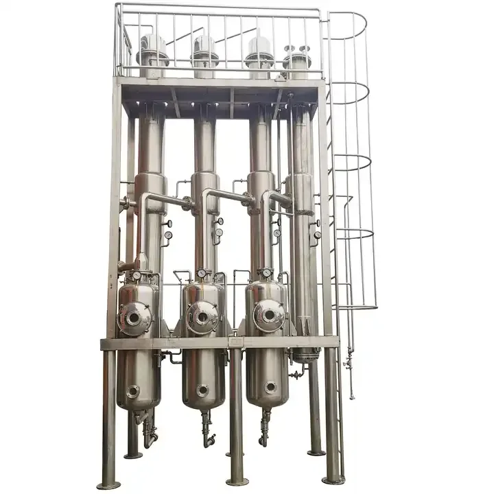 High efficiency fruit puree mango tomato paste forced circulation evaporator