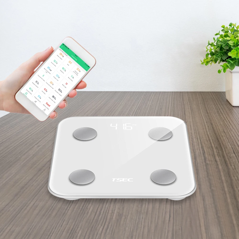 Wholesale Price Smart Digital Health Electronic Body Fat Balance Scale Blue Tooth And WiFi Available Body Fat Scale