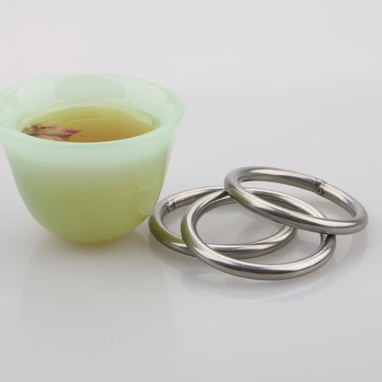 Factory Custom High Quality Stainless Steel  304 Metal Ring Welding Round O Ring For Dog Collar Or Handbag