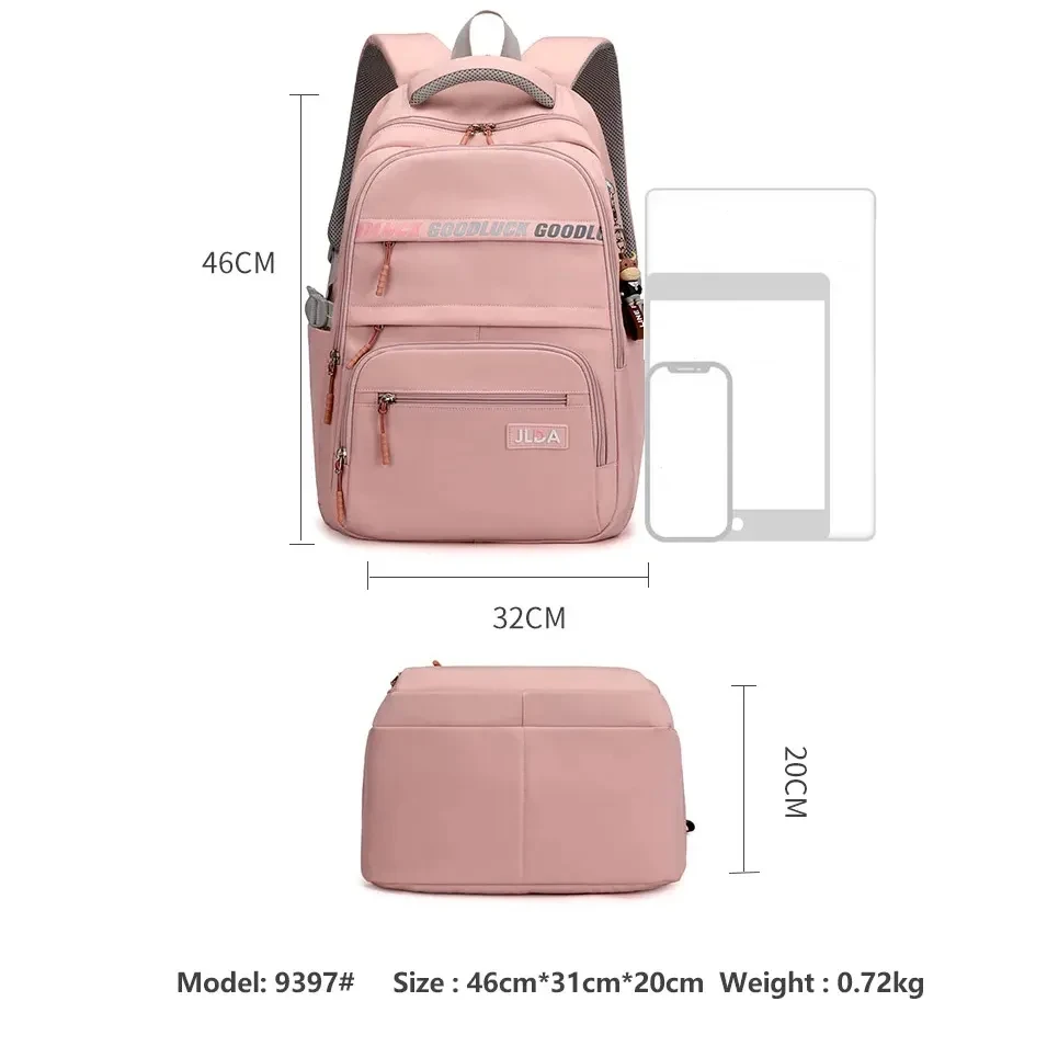 JIANGLIDA high quality light school backpack waterproof book bag chinese online markets latest new models school bag  for girl