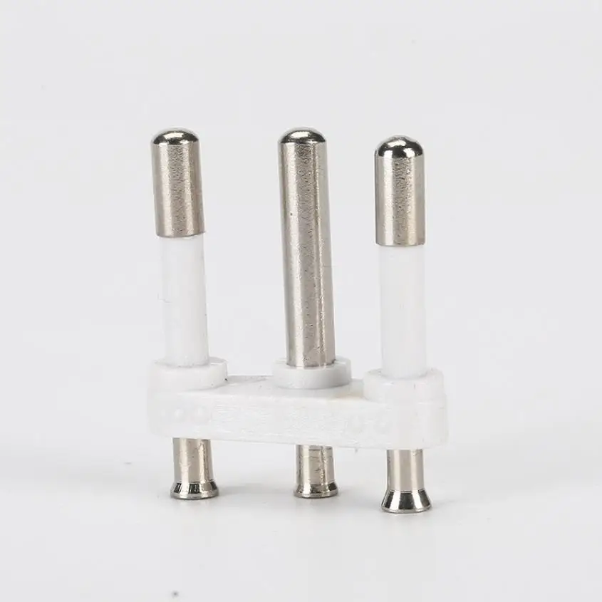 Factory Brazil Electrical Plug Insert  copper electrical power cable 3 pin plug insert / 3 Pin 4.0mm Hollow pin plug insert