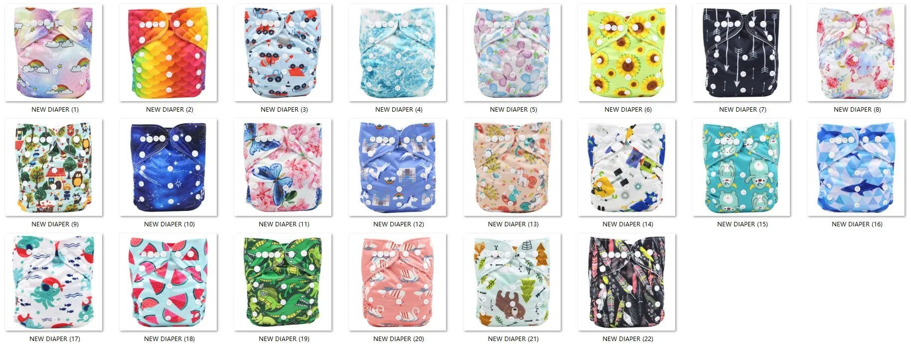 Asenappy 2020 New Design Hot Sale Adjustable Pocket Nappies Eco Friendly Reusable Baby Diaper