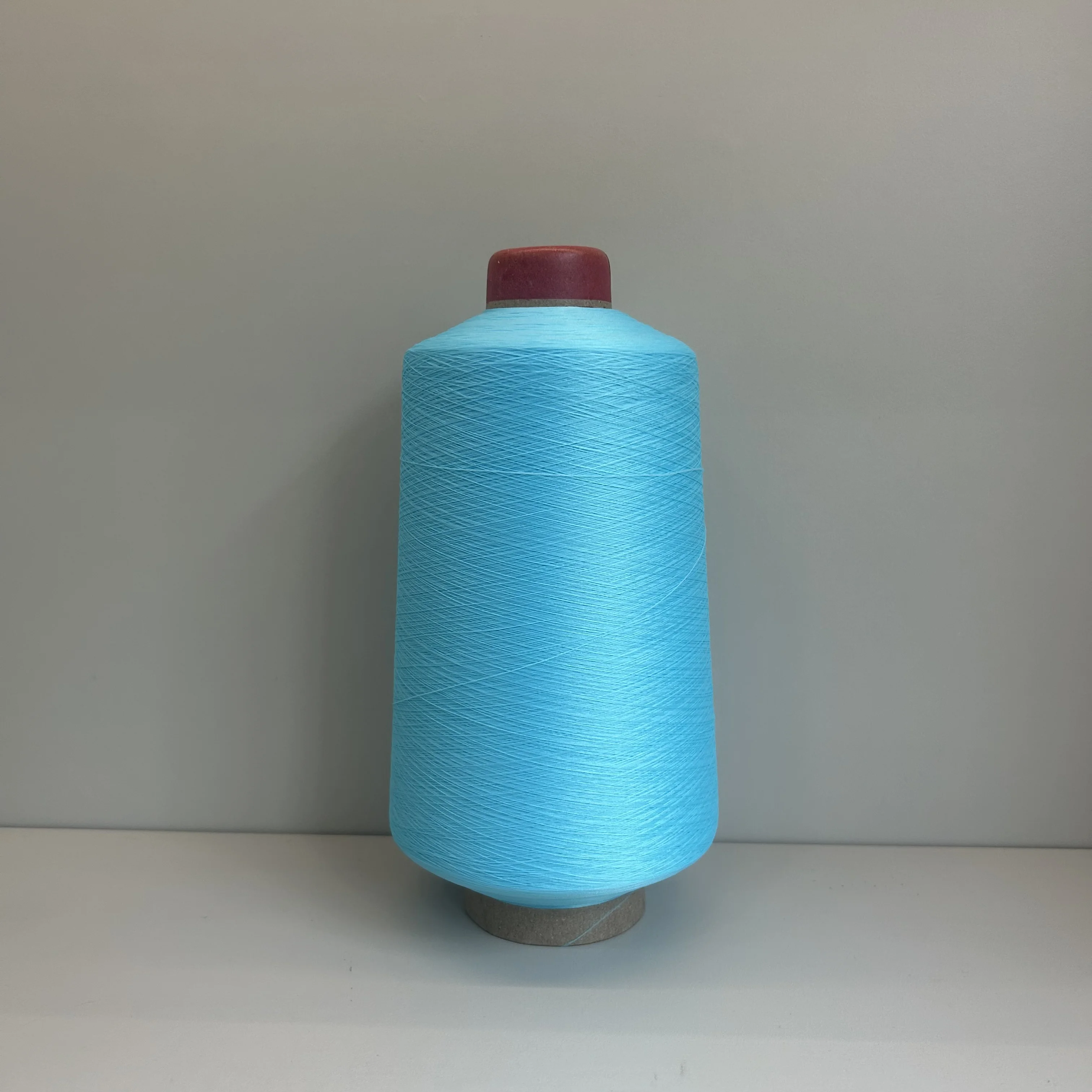 100% Polyester Textured Yarn Dyed 150D 48F Twisted Filament for Woven Label & Sewing Industries for Knitting