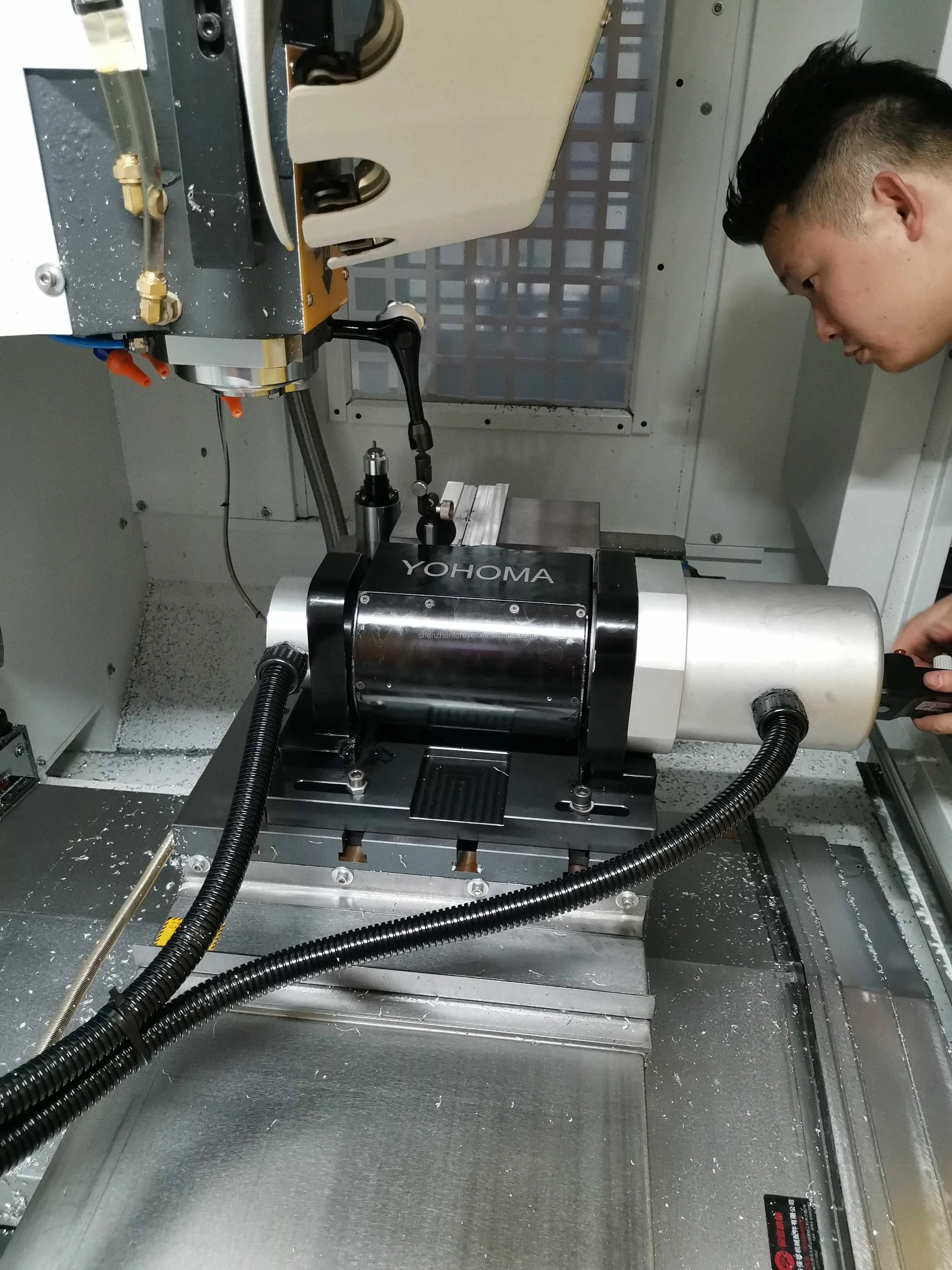 
Forever 120mm CNC 5th axis rotary table for milling,Rotary tilting table,Cncrotary table 