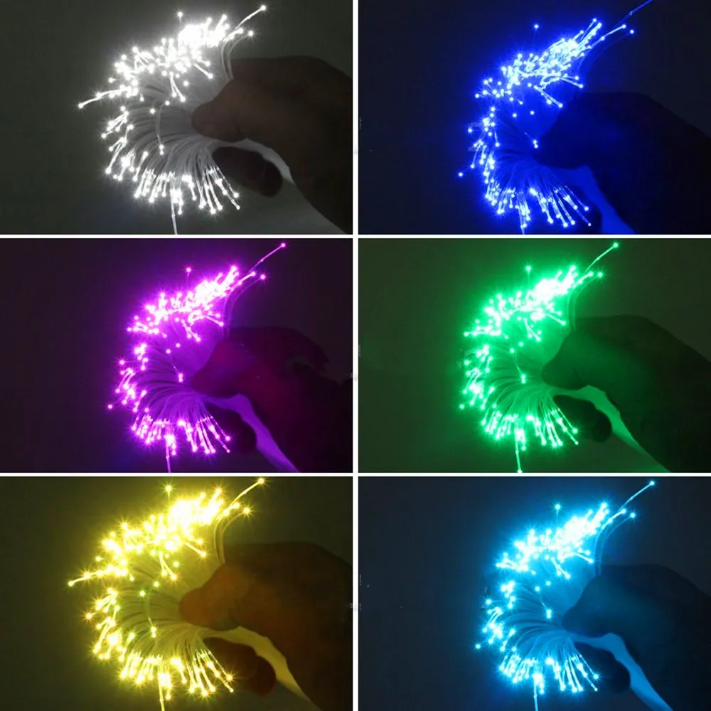 
16W RGBW Twinkle 28key RF Remote LED Fiber Optic Star Ceiling Lights Kit 450pcs 0.75mm 9.8ft Optical Fiber 