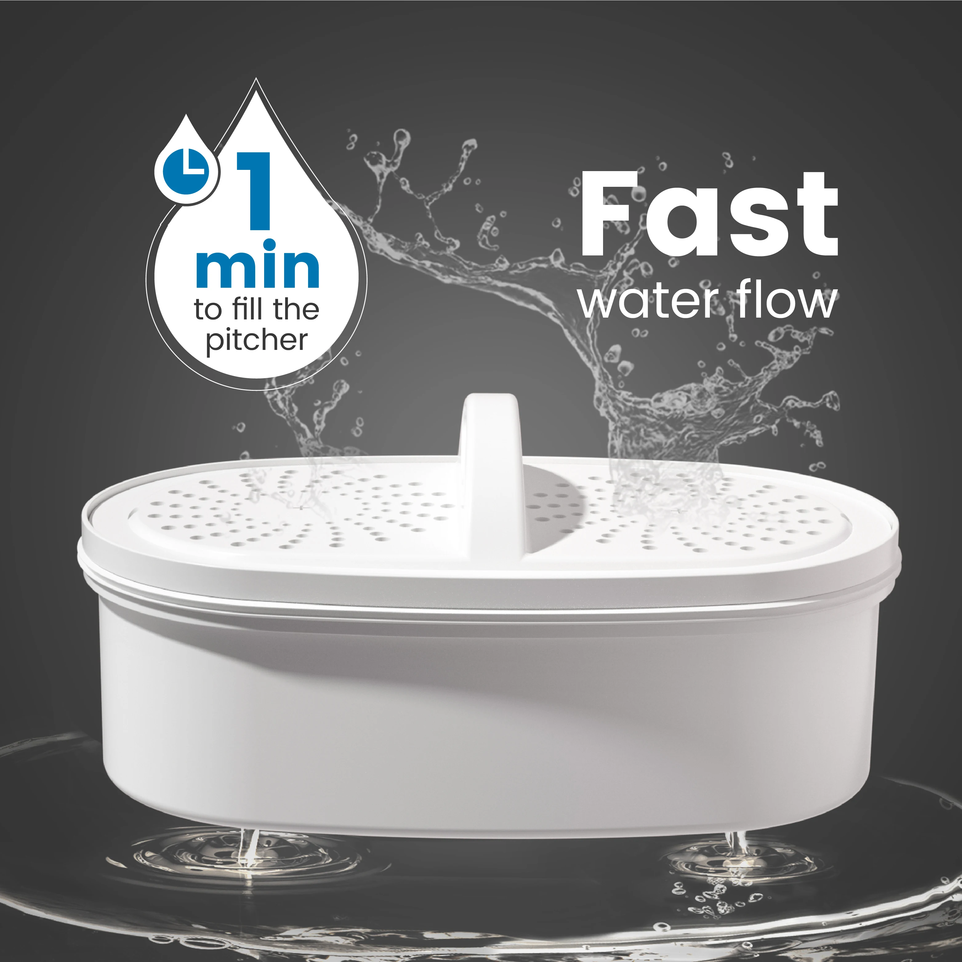 Gravity Induction Indicator Plastic Jug With Filter Jug Filter Water Pitcher