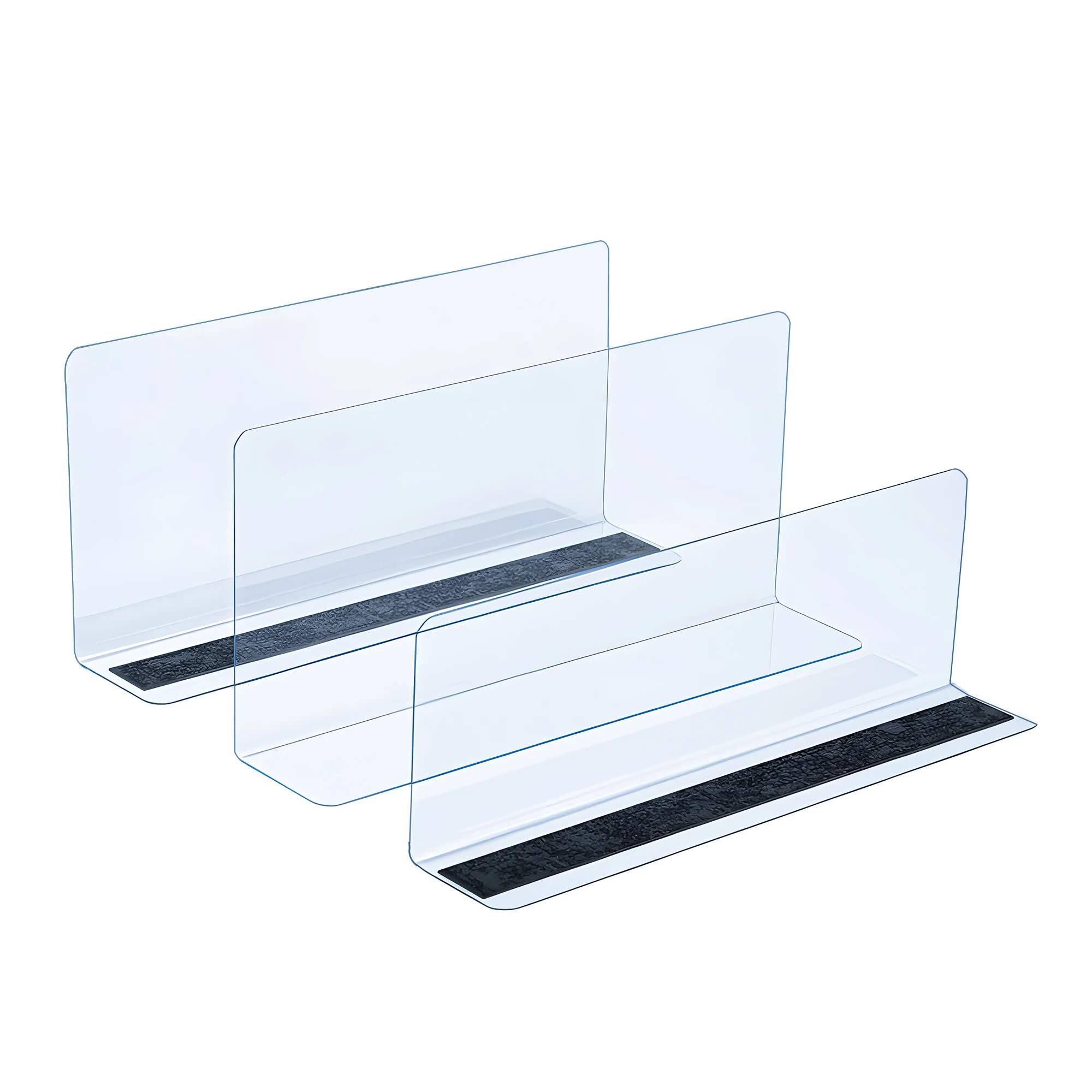 Clear Acrylic L-Shape Kitchen Cabinet Shelves Magnetic Shelves T Shape Shelf Divider