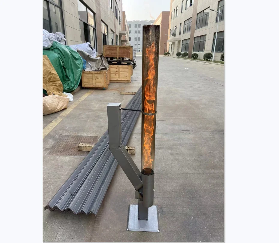 Rocket Dragon  Fire Pit Pellet Torch Fire Column Outdoor  Garden Stove