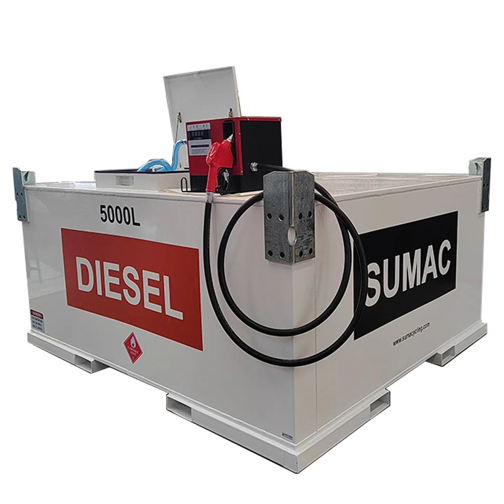 SUMAC AUTO Aboveground Double-Walled Fuel Storage Tanks with Automatic Dispensing Nozzle For On-Site Refueling