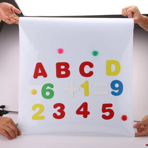 Ferrous whiteboard film with self adhesive for wall at home/office/school