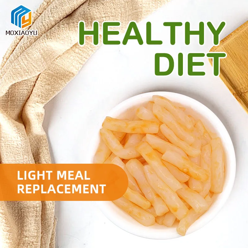 OEM New Arrival China Lose Weight Korean Shirataki  Fried Rice Cake Spicy Flavor Fast Food Konjac Rice Cake