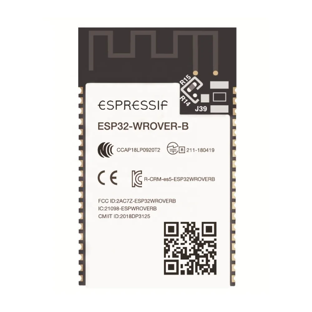 ESP32-WROVER-B 4 Мб (32 Мбит) Flash + 8 PSRAM двухъядерный Wi-Fi и BT/синий зуб LE модуль Espressif системы SoC ESP32-D0WD