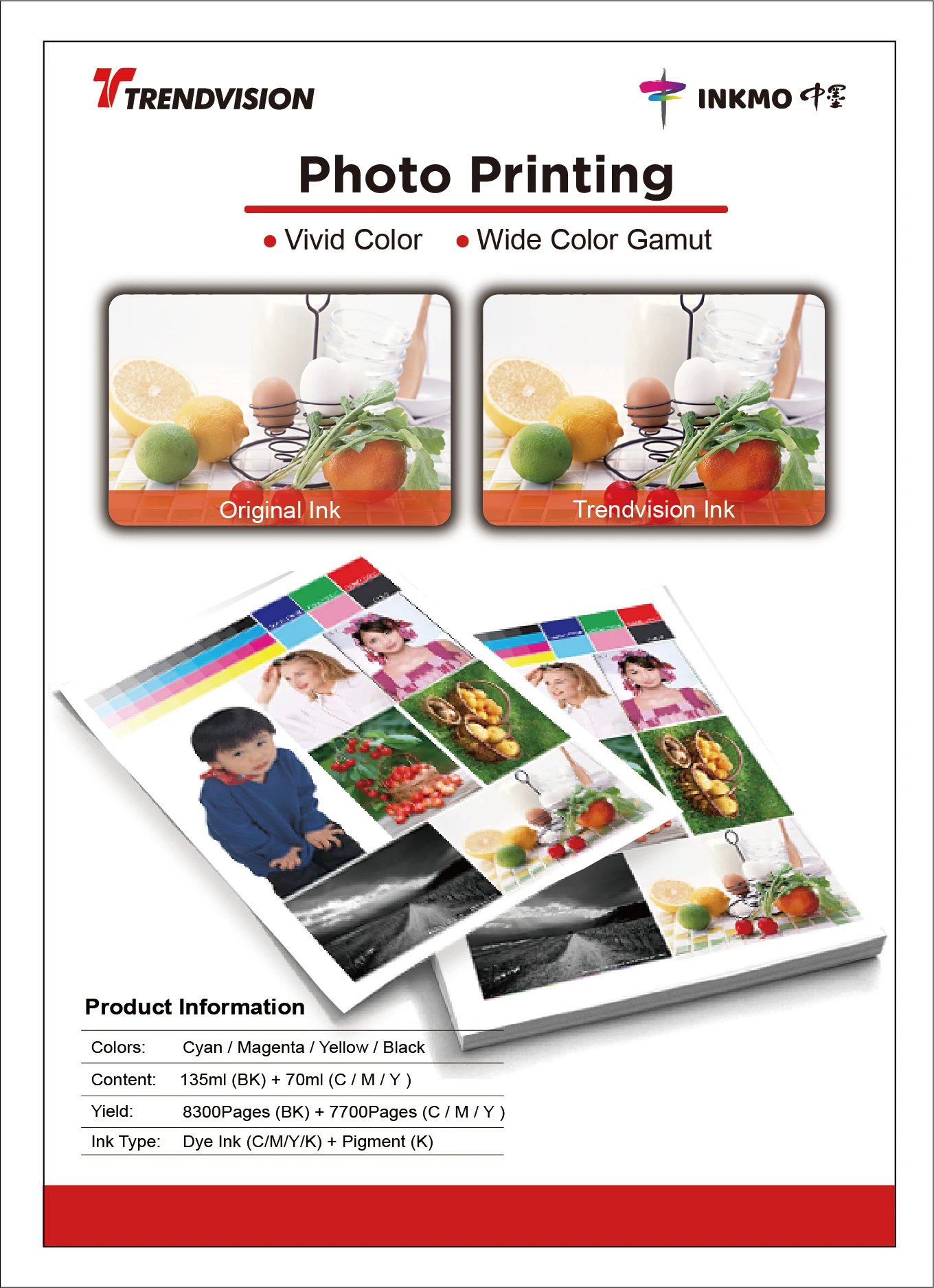 GI-23 GI-43  23 43 Trendvision Compatible Bottle Water Based Refil tinta for CN GI 6 series  ink