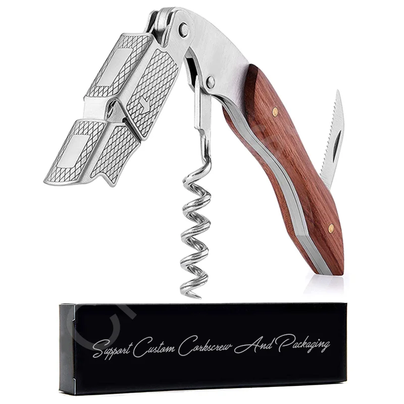 Nature Wood Wine Bottle Opener Corkscrew Rosewood