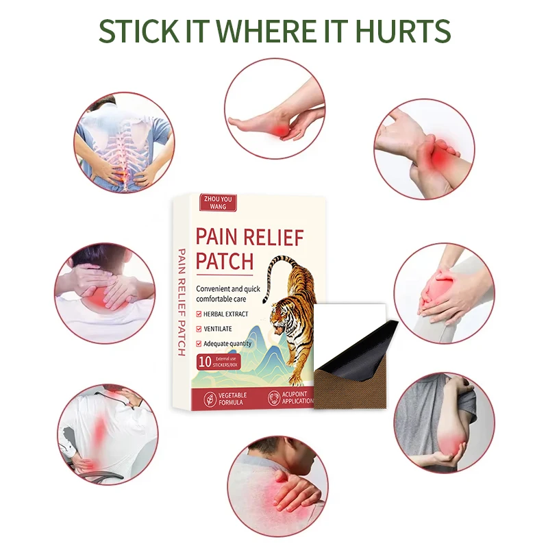 2024 New product Warm patch for knee back muscle pain Tiger Pepper Patch