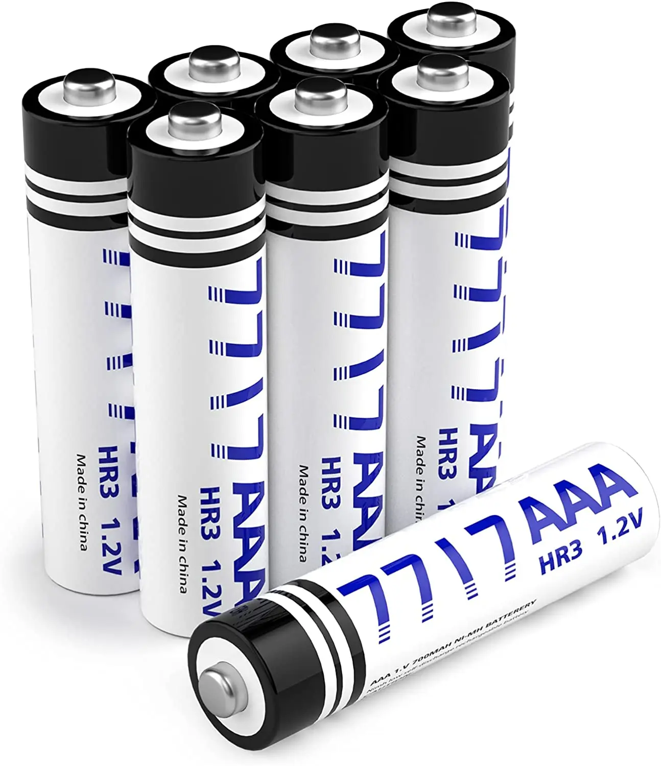 Rechargeable Batteries 7717 Ni-MH 1.2 Volt Pre-Charged Triple A Batteries Pack
