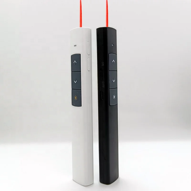 Puntero Wireless Laser Presenter Powerpoint Remote PPT Clicker USB Rechargeable Powerpoint Clicker presenter