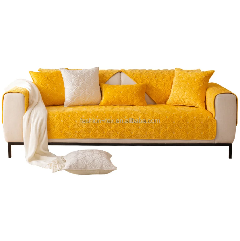 The floral pattern Factory industrial 2 and 3 and 7 quilted pure color seater cushion sofa cover and matched pillowcase cover