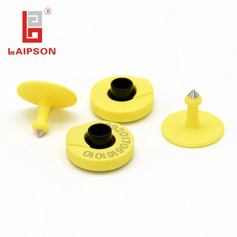 Factory price LF 125/134.2khz Fdx rfid ear tag for animal pig sheep
