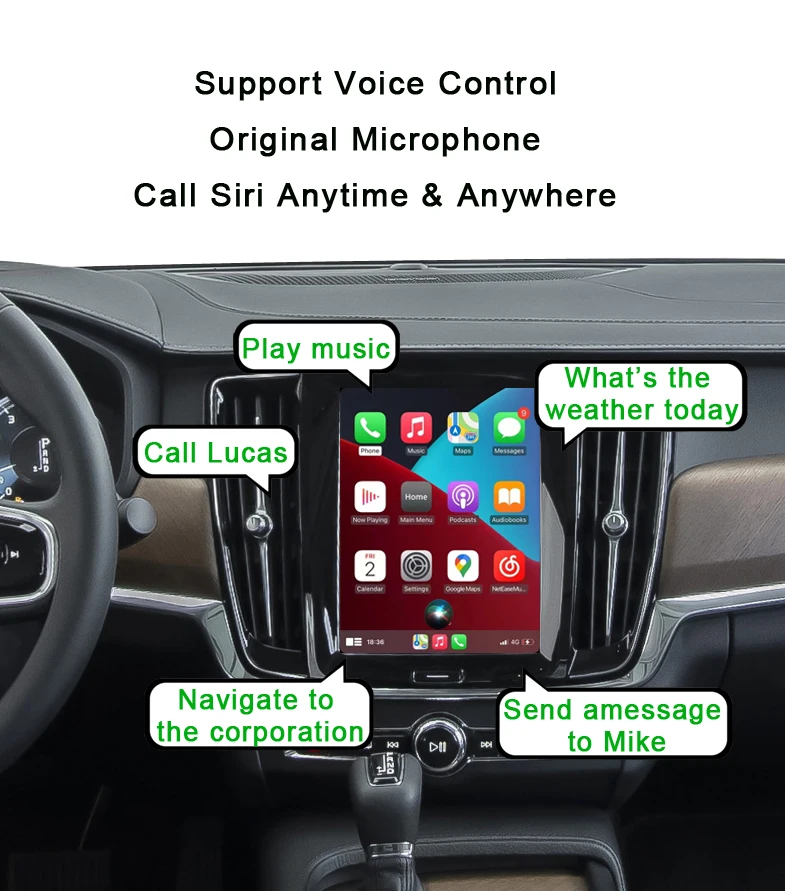 Smart Gadgets Original Vertical Screen Wireless Android Module For Volvo V60 V90 2016-2023