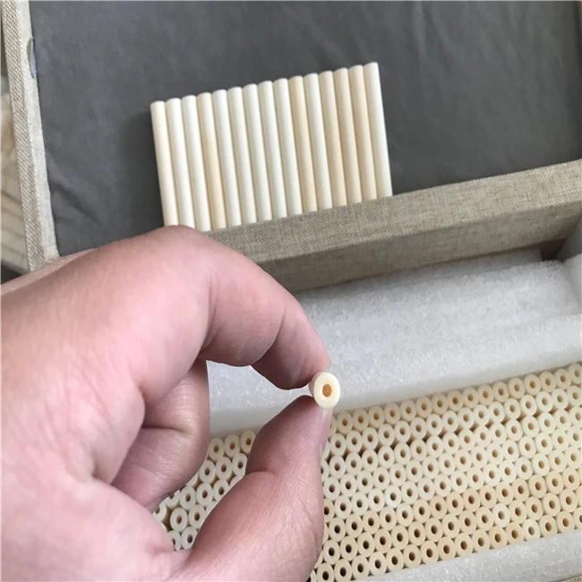 Heat insulation Precision Small Alumina Ceramic Tube 99% Al2O3