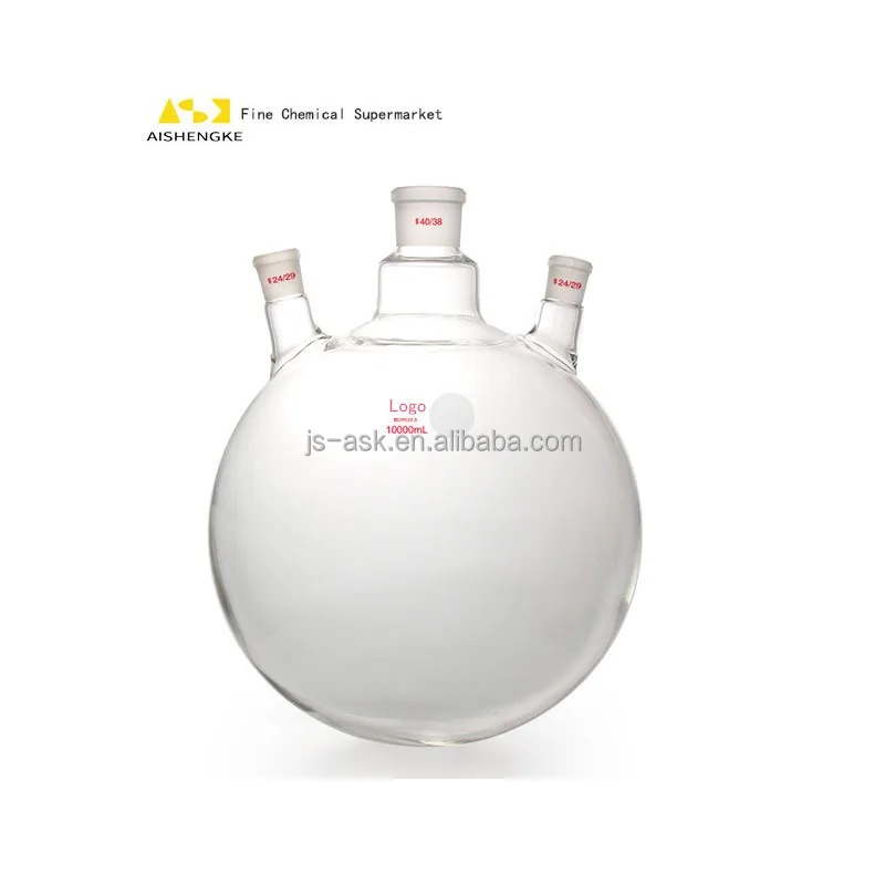 ASK Manufacture 50 100 250 500mL 1-50L Three Mouths Necked Round Bottom Flask