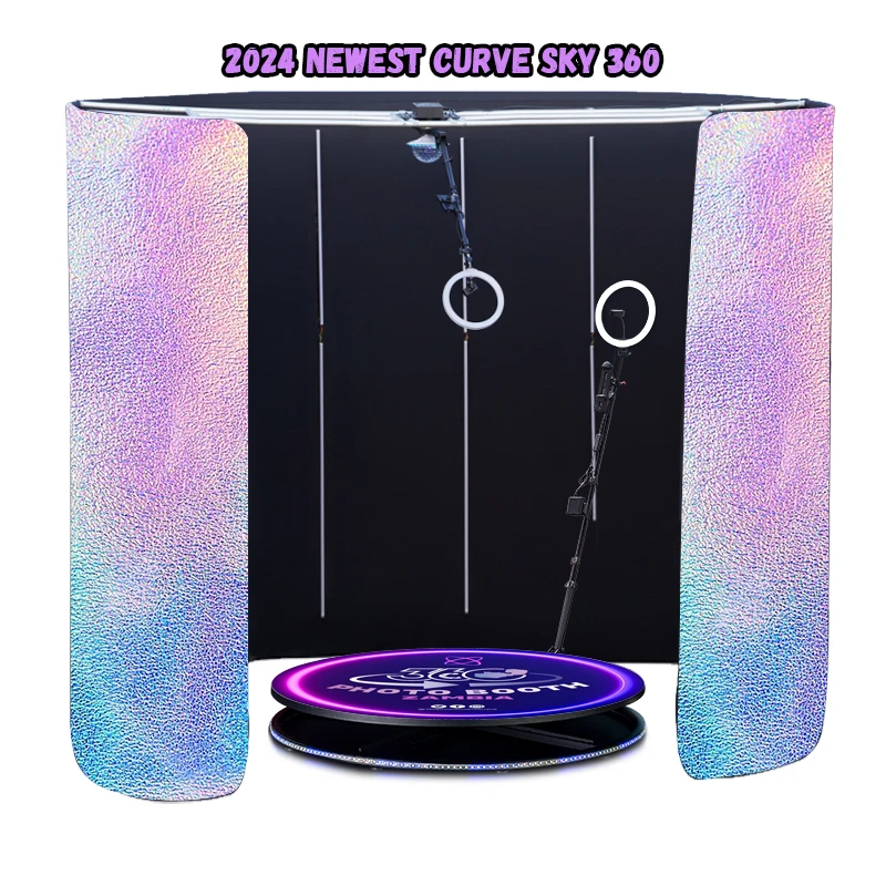 Party Supplies Curve Overhead 360 Photo Booth Automatic With Fill Light Lamp Manual Curve Overhead 360 Photo Booth Aero